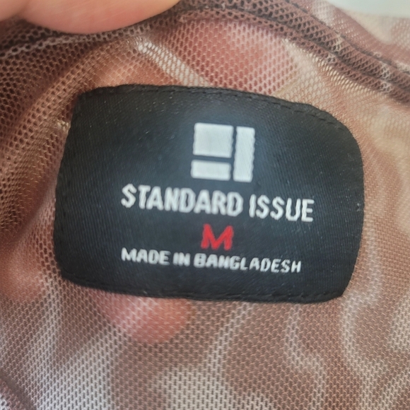 STANDARD ISSUE Sheer Mesh Y2K Short Sleeve top size Medium - Picture 4 of 8